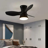 Small Ceiling Fan With Light In Cream Modern Style