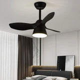 Small Ceiling Fan With Light In Cream Modern Style