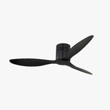 Black Modern Three-Blade Ceiling Fan Light - Clowas