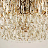 Water Drop Crystal Ceiling Fan with Light - Clowas