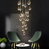 Water Drop Glass Gold Pendant Light - Clowas
