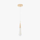 Water Droplet Linearity Gold Kitchen Pendant Light - Clowas