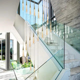 Water Droplet Linearity Gold Kitchen Pendant Light - Clowas