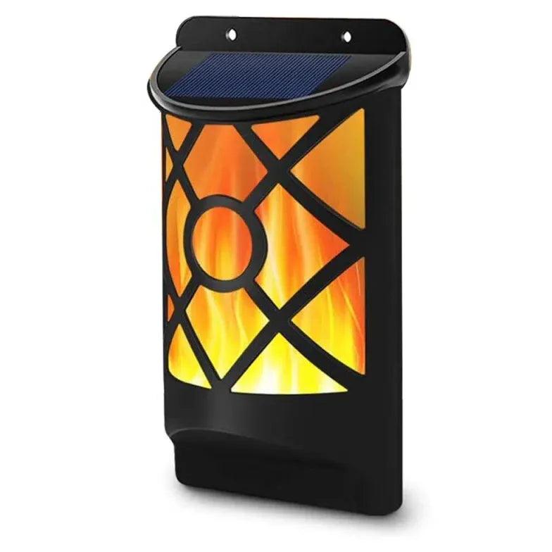 Solar Powered Waterproof Flame Lights For Steps Outdoors