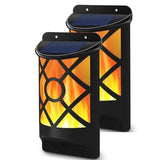 Solar Powered Waterproof Flame Lights For Steps Outdoors