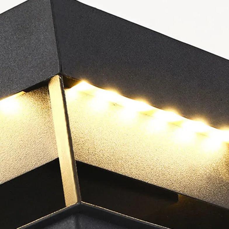 Waterproof Solar Square Outdoor Pillar Lights - Clowas