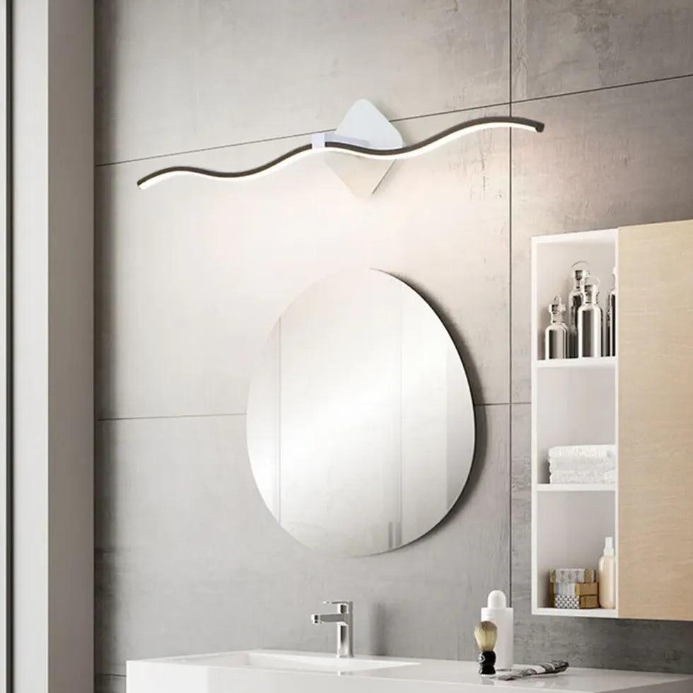 Wave Linear Led Bathroom Mirror Lights - Clowas