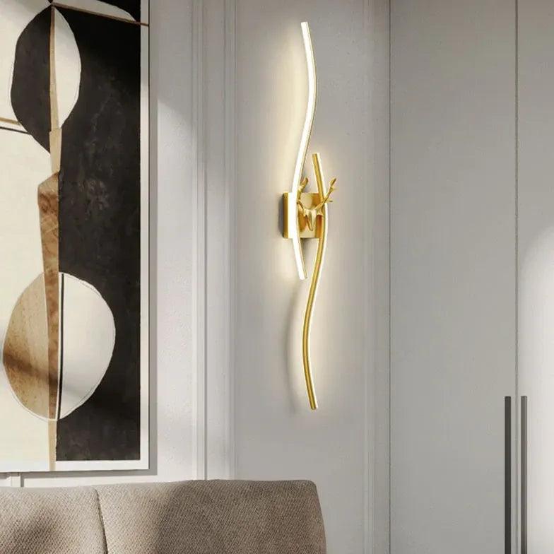 Wave Linear Remote Control Modern Wall Lights - Clowas