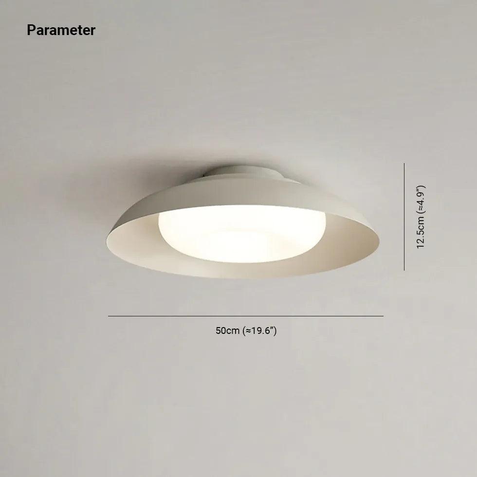 White Disc-shaped Bedroom Recessed Ceiling Light - Clowas