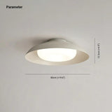 White Disc-shaped Bedroom Recessed Ceiling Light - Clowas