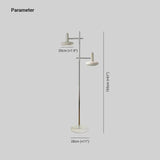 White Dual-Head Minimalist Floor Lamp - Clowas