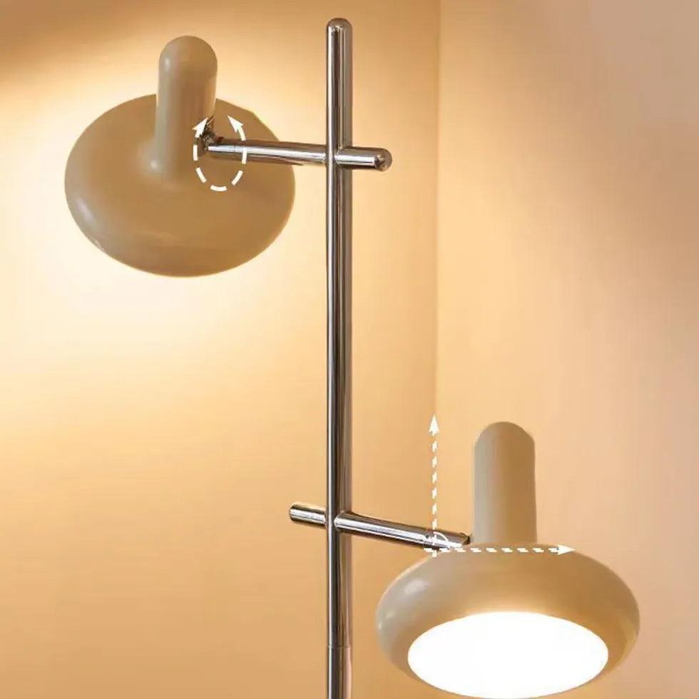 White Dual-Head Minimalist Floor Lamp - Clowas