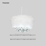 White Feather crystal Bedroom chandelier - Clowas
