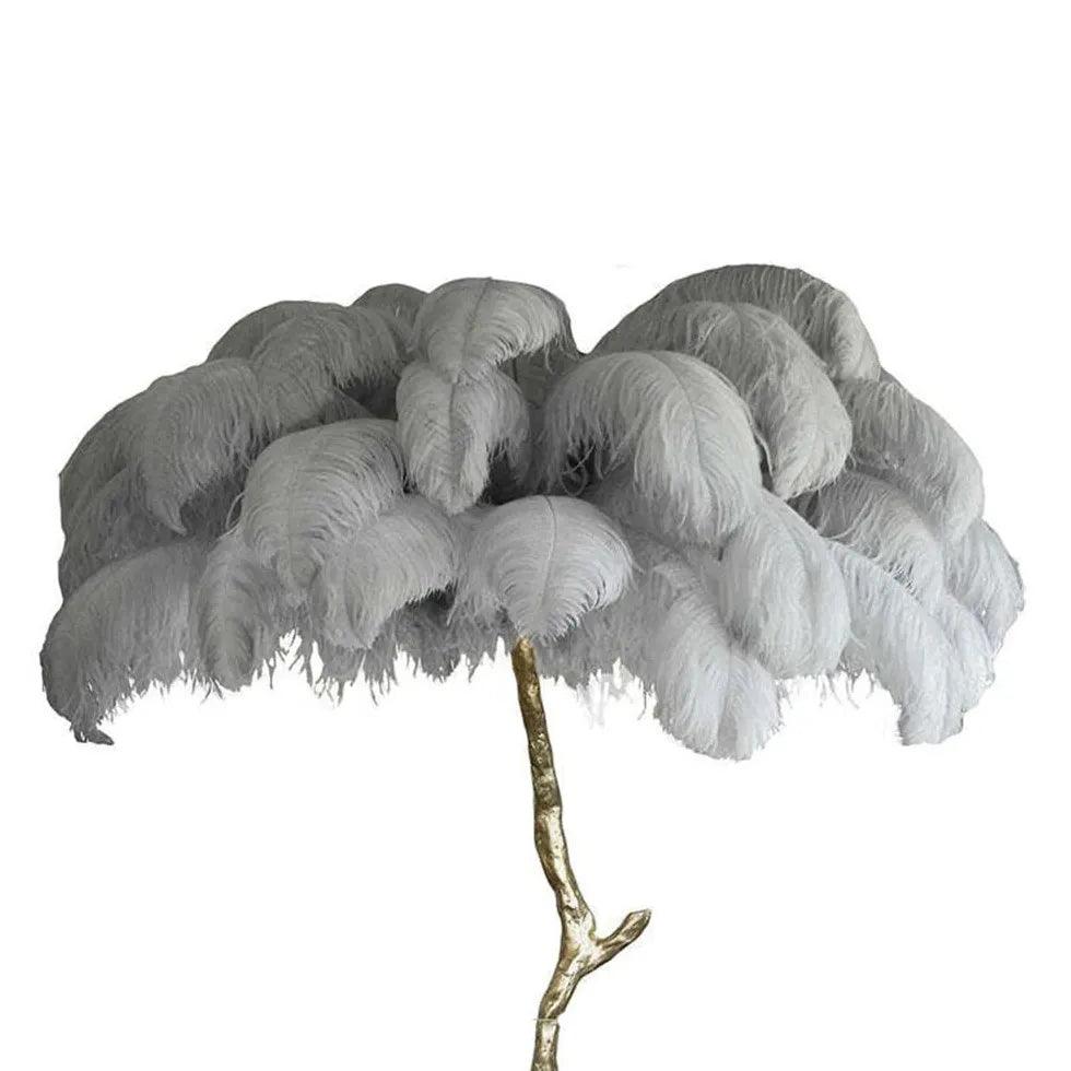 White Feather Tree Design Table Lamp - Clowas
