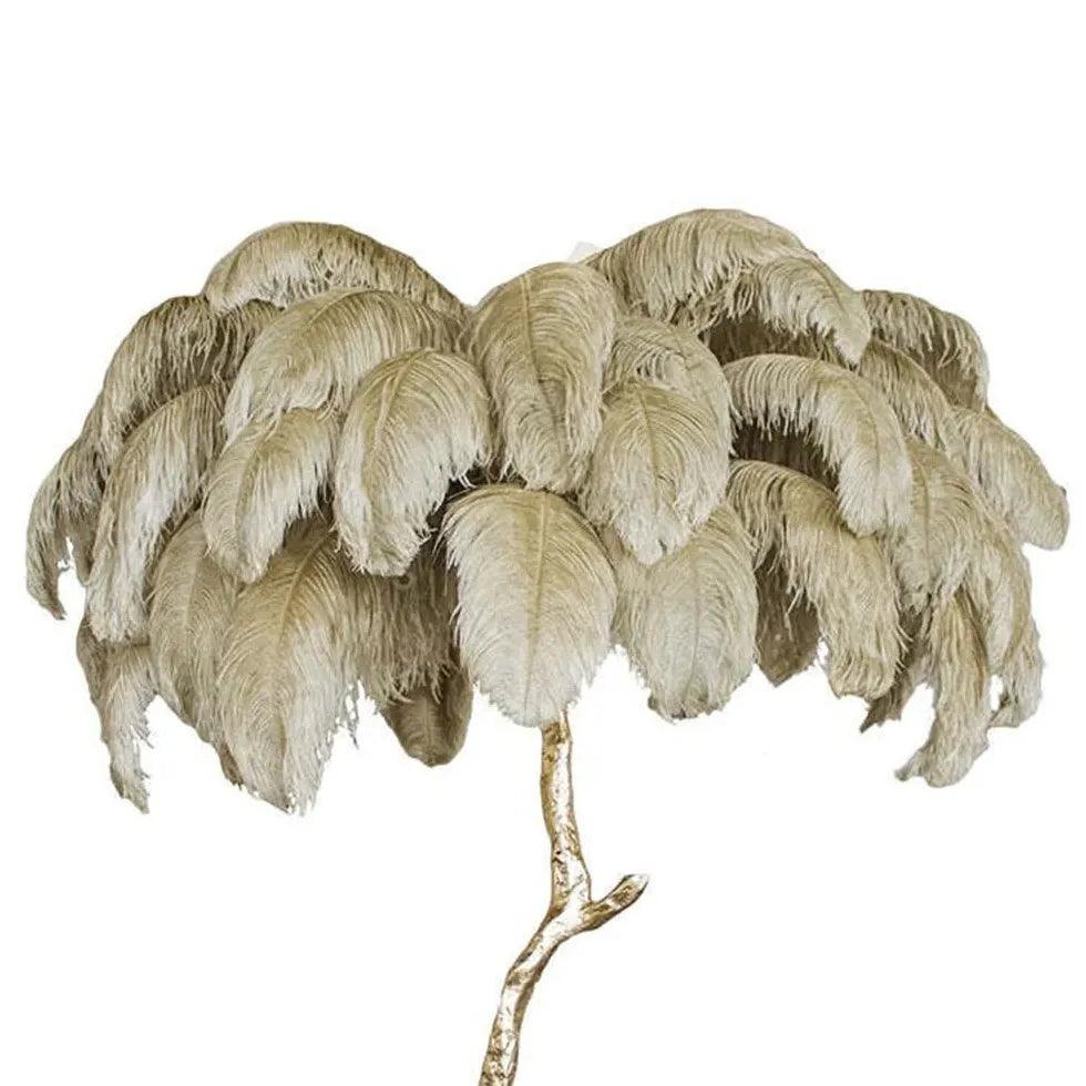 White Feather Tree Design Table Lamp - Clowas