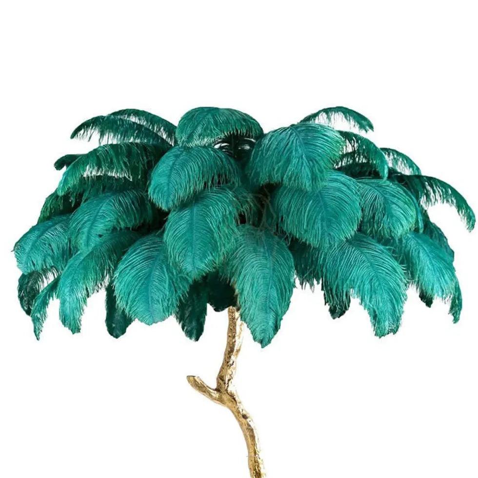 White Feather Tree Design Table Lamp - Clowas