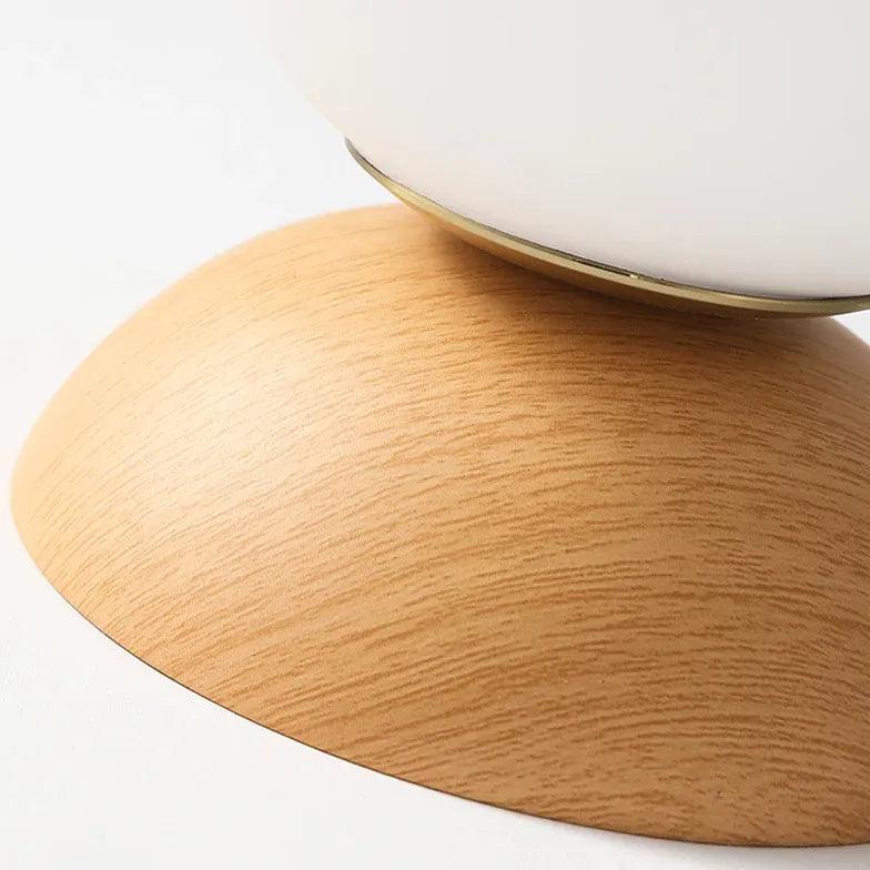 White Glass Globe Corridor Ceiling Light - Clowas