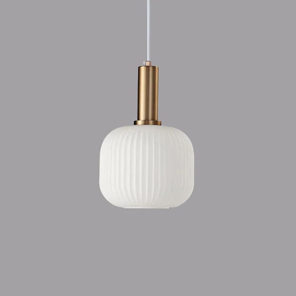 White Glass LED for Bedroom Pendant Light - Clowas