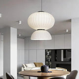 Wabi Sabi Xuan Paper Pendant Light In Living Room
