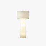 White Large Cylindrical Decorative Floor Lamp - Clowas