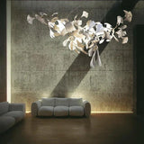 White Leaf-Shaped Modern Pendant Light - Clowas