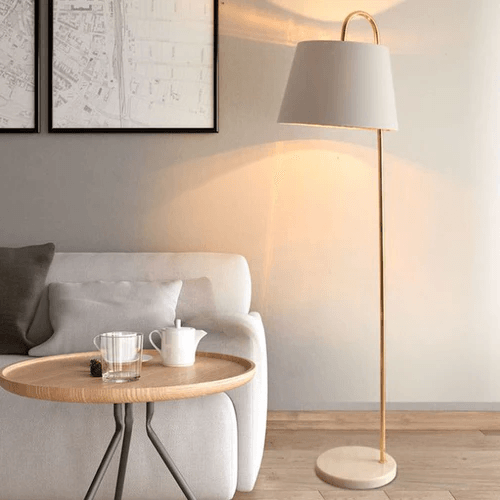 White Minimalist Style Floor Lamp - Clowas