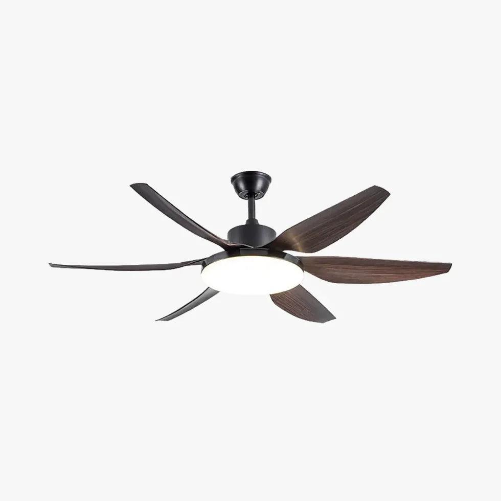 White Modern Minimalist Living Room Fan Light - Clowas