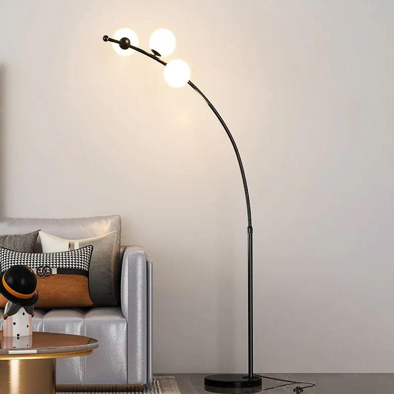 LED Gold Contemporary Floor Lamp for Living Room