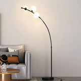 LED Gold Contemporary Floor Lamp for Living Room