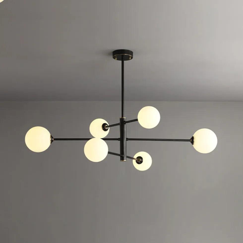 Pendant Glass Lighting with Luxurious Copper Sphere