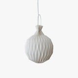 Creative Origami Pineapple Pendant Light In White