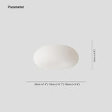 White Cream Round Led Ceiling Light for Bedroom