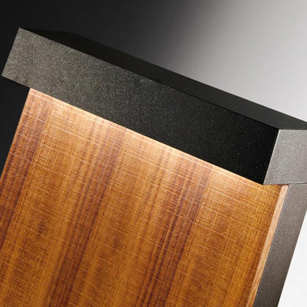 Wood Finish Rectangular Bollard Lights - Clowas