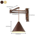 Nordic Foldable Adjustable LED Wall Light for Bedroom