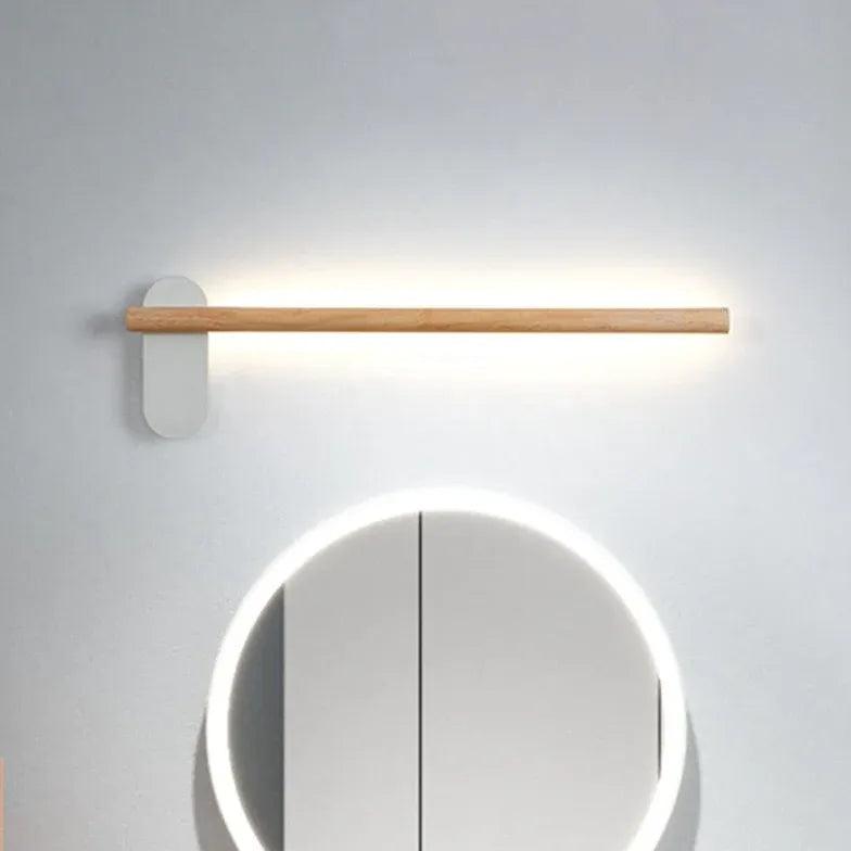 Minimalist Wooden Sconce Lighting for Bathroom