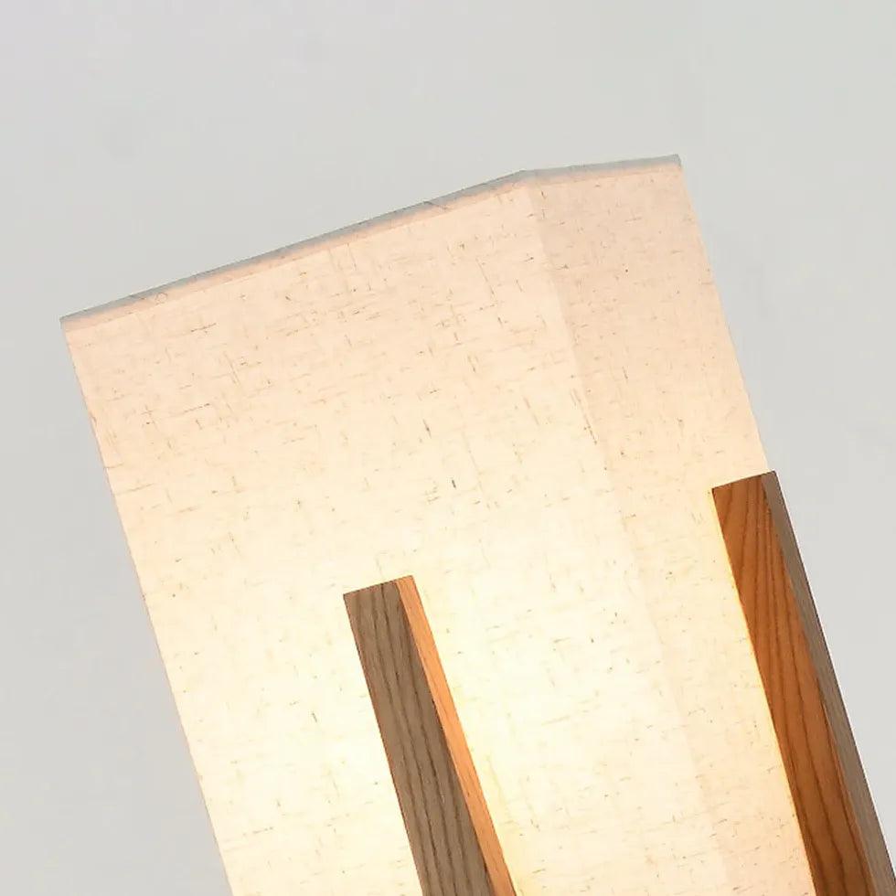 Wooden Frame Square Modern Floor Lamp - Clowas