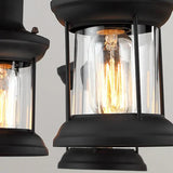 Wooden Frame Vintage Lantern Pendant Light - Clowas