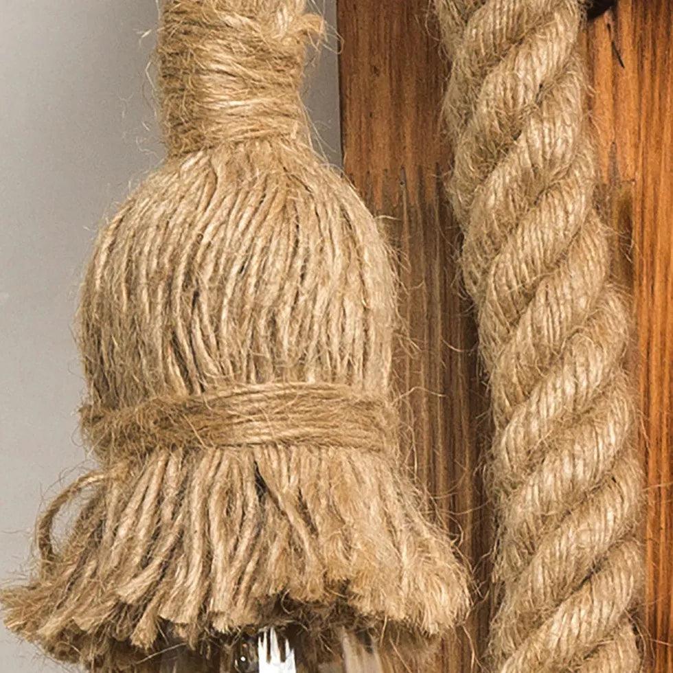 Wooden Rope Industrial Wall Lights - Clowas