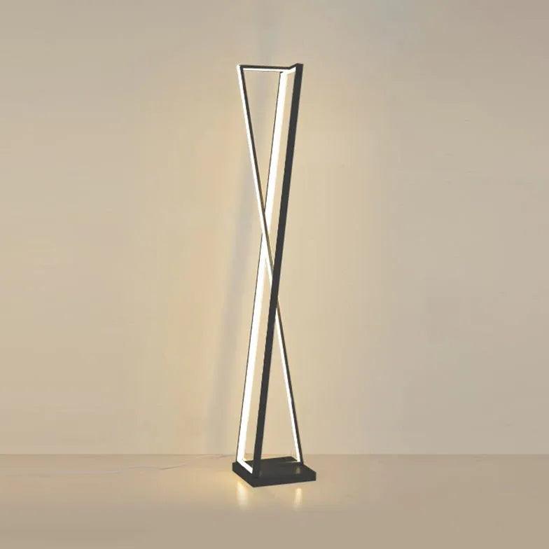 X-Shaped White Plug Tripod Floor Lamp - Clowas