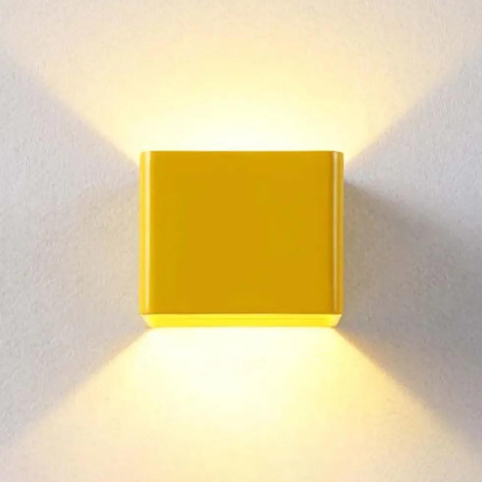 yellow wall light up and down led - Clowas