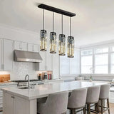 Luxury Crystal Pendant Light Dimmable for Dining Room
