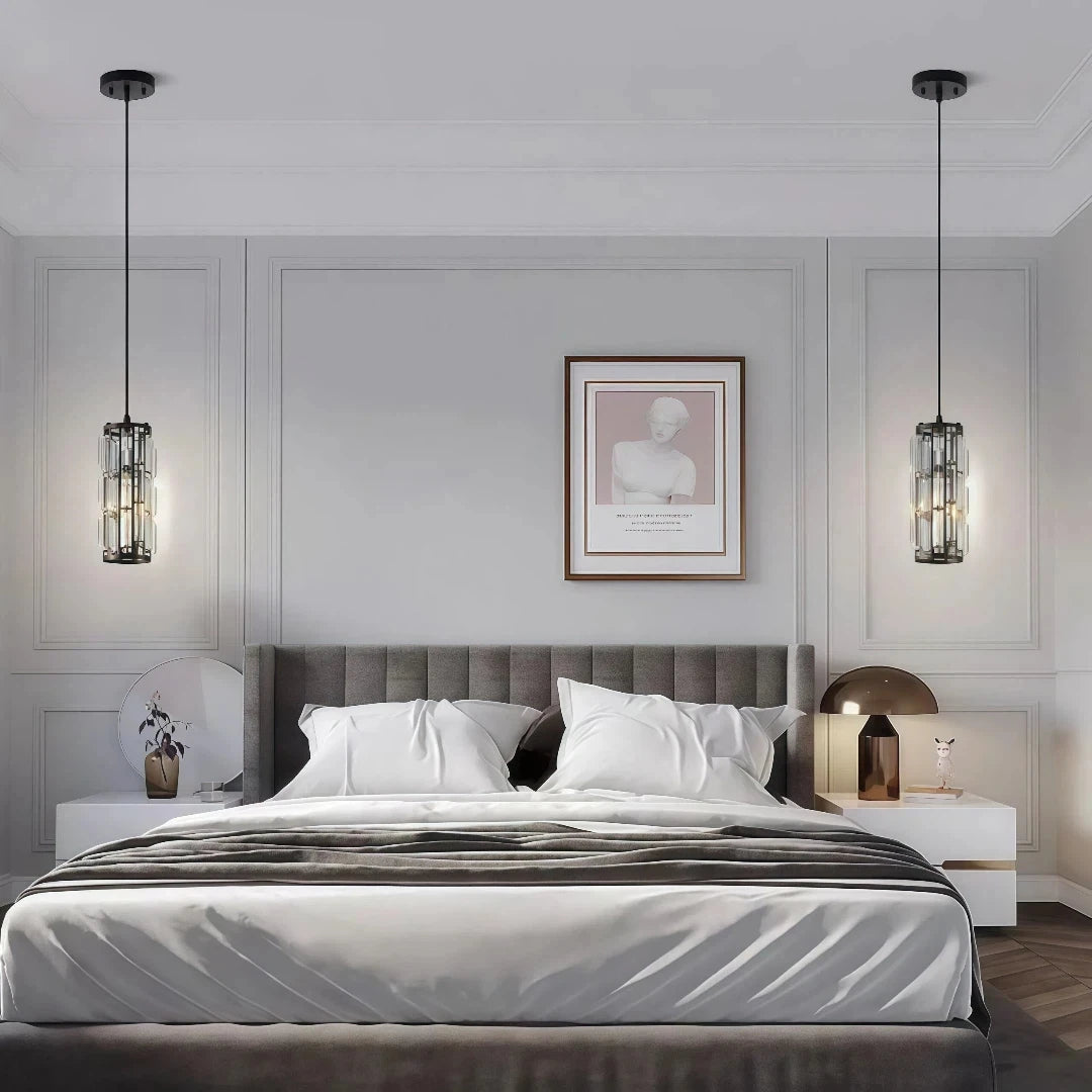 Luxury Crystal Pendant Light Dimmable for Dining Room