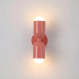 Morandi Double Headed Wall Lamp for Bedside, Anti-Glare