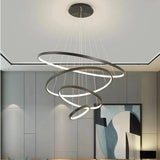 Modern Multi Ring Pendant Light Dimmable for Dining Room