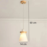 Scandi Cone Opal Glass Pendant Light Dimmable for Dining Room