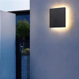Modern Outdoor Flat Wall Light Metal for Porch, IP65