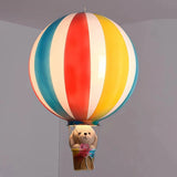 Hot Air Balloon Pendant Light for Children, Anti-Glare