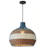 Nordic Bamboo Shade Pendant Light Dimmable for Dining Room