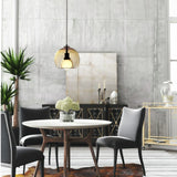 Modern Double Glass Pendant Light Dimmable for Dining Room