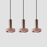 Modern Cement Grey Pendant Light With Metal Finish